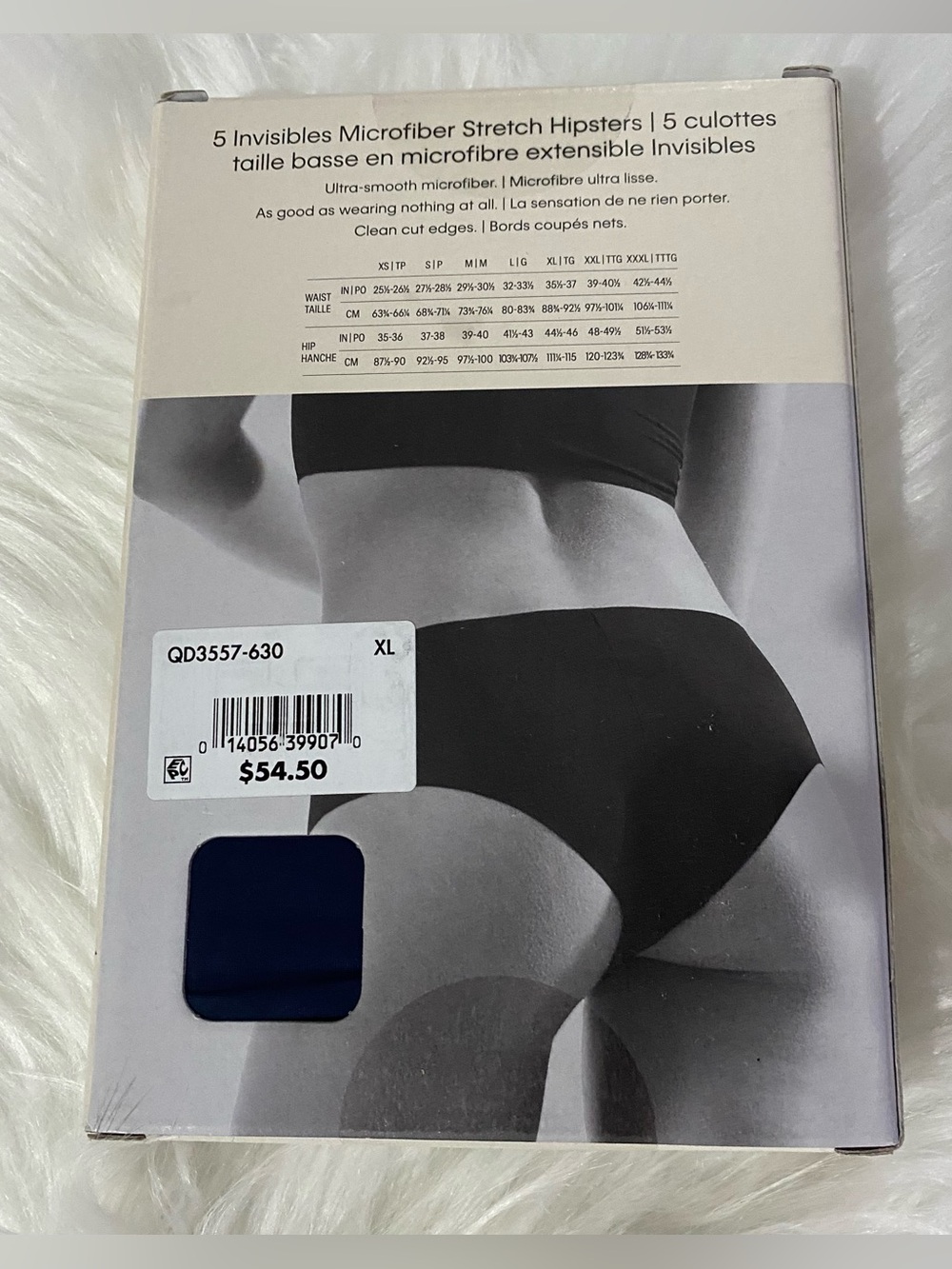 Calvin Klein Invisibles Women's Hipster Microfiber Stretch Multi Color Pack XL - Picture 3 of 3